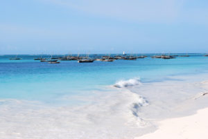 Il mare di Zanzibar in Tanzania