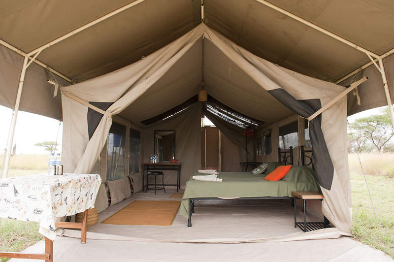What’s a mobile tented camp in Tanzania?