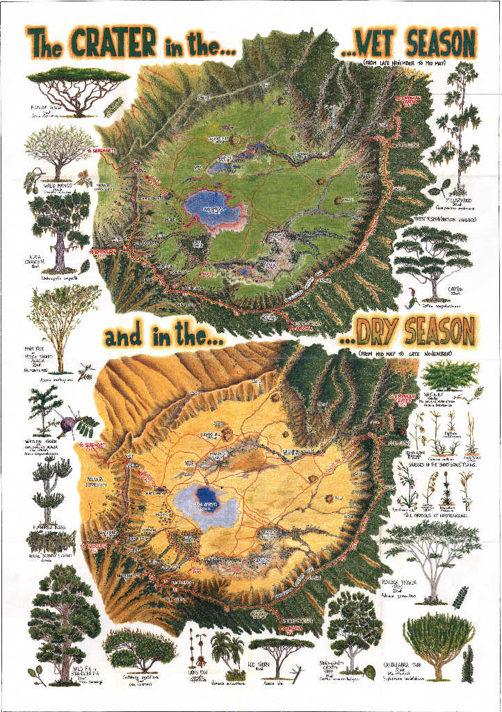  Ngorongoro Crater map