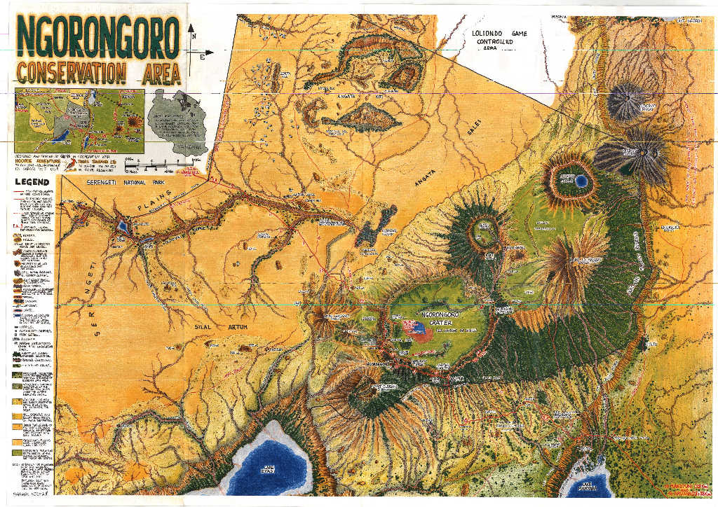  Map Ngorongoro 