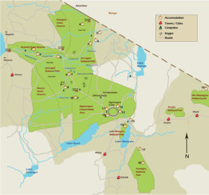 Tanzania Parchi Mappa