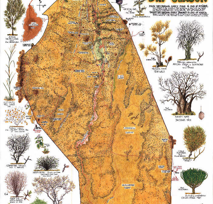 tarangire national park map dry season